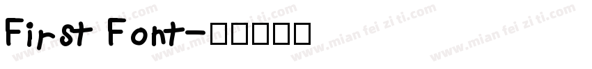 First Font字体转换